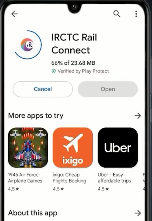 IRCTC Rail Connect App Install CSC Vle Socity